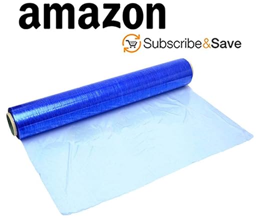 APQ 4 Rolls of Blown Hand Stretch Film 18" x 1500'. Blue Hand Stretch Wrap - Image 5