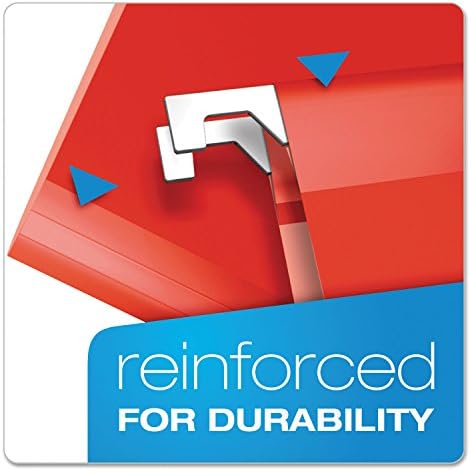 Pendaflex Reinforced Hanging File Folders, Letter Size, Assorted, 1/5 Cut, 25/BX (4152 1/5 ASST) - Image 2