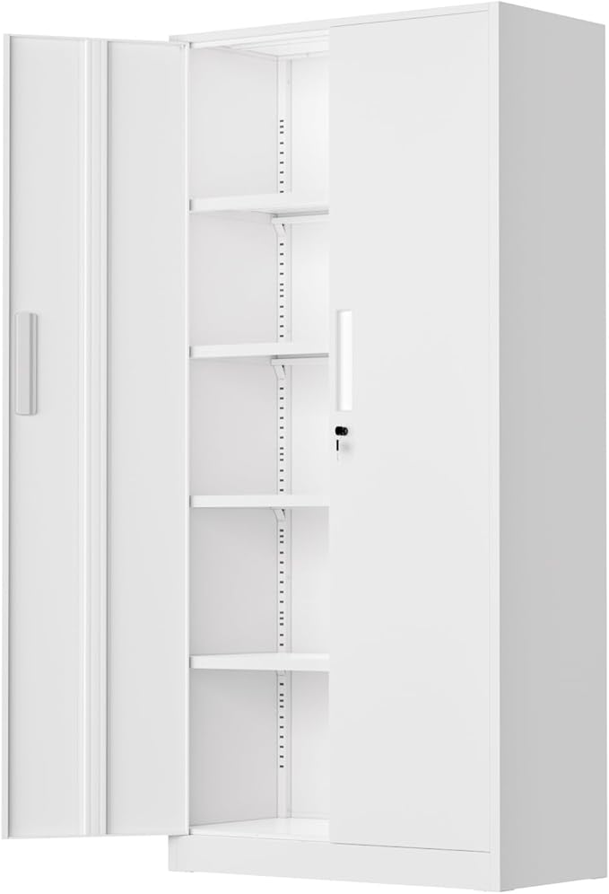SUNCROWN 72" Metal Storage Cabinet by HOME