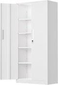 SUNCROWN 72" Metal Storage Cabinet by HOME