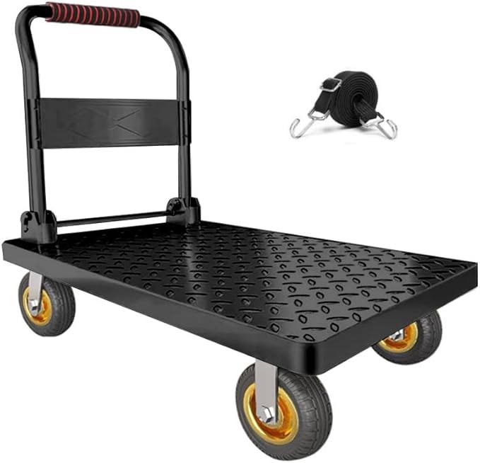 Heavy Duty Platform Truck Flat Cart Hand Trucks, 1500 to 2000Lbs Steel Push by LIBEROLL