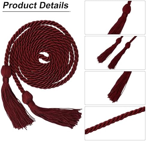 GraduationMall Graduation Honor Cord 68" Maroon - Image 3