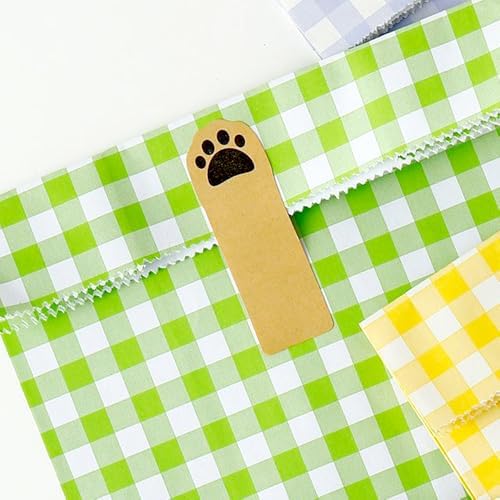 Cute Cat Paw Name Stickers 2 Rolls Blank Brown Kraft Full Adhesive Sticky Notes 240 Pcs Writable Sealing Sticker Labels for Jars Lids Food Containers Canning Bottles Gift Baking Packaging (Cat paw) - Image 5