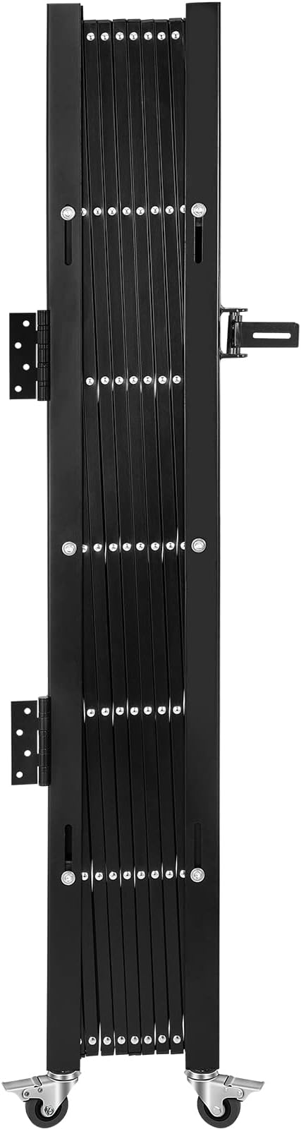 VEVOR Single Folding Security Gate, 51.57" H x 74" W, Steel Accordion Door - Image 8