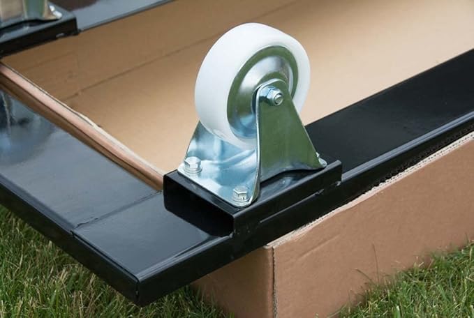 TentandTable Black Folding Chair Cart Rolling Push Dolly, Commercial Grade - Image 3