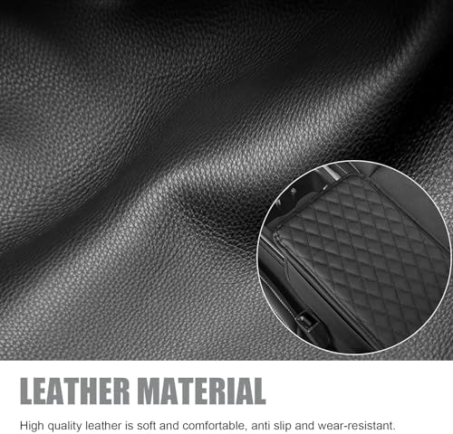 Upgraded Car Center Console Cover, Microfiber Leather Armrest Cover Cushion with 2 Storage Bags, Scratch-resistant Armrest Storage Box, Universal Car Interior Protector Accessories (Black) - Image 4