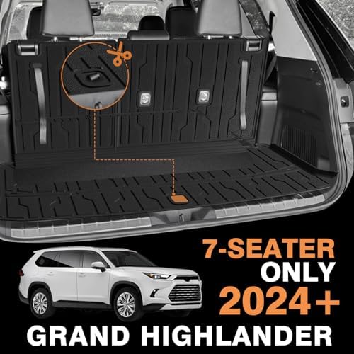 TripleAliners Trunk Mat w/Backrest for 2024-2026 Toyota Grand Highlander - Image 5