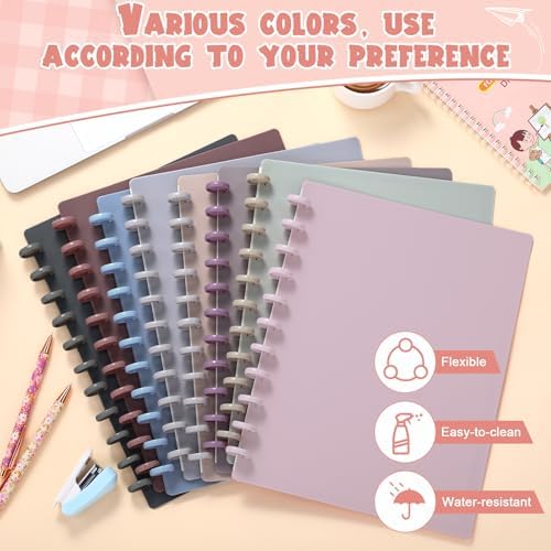 Fuutreo 8 Set Discbound Notebook Cover and Disc Set, Soft Color - Image 3