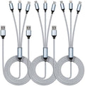Multi Charging Cable(3Pack 4FT), 3 in 1 Charging Cord for Multiple Devices by MPATIBY