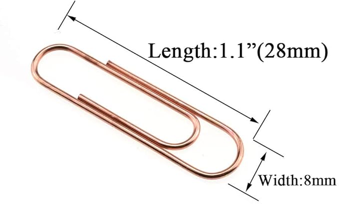 HAHIYO Paper Clips Sturdy 1.1 inches Length 300 Pack Paperclips Heavy Duty - Image 2