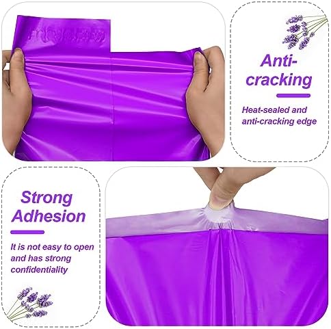 JinRuiKJ Thank You Poly Mailers 10x13 Inch, 100 PCS, Purple - Image 4