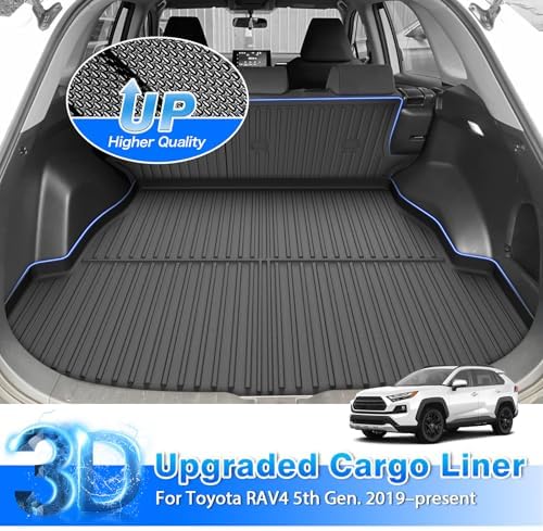 Cartist Floor Mats for Toyota RAV4 (Include Hybrid) 2019-2024 2025, All Weather Cargo Liner for RAV4 Accessories, Heavy Duty Car Mats for RAV4 LE/XLE/Limited/TRD/Adventure, Car Accessories - Image 5