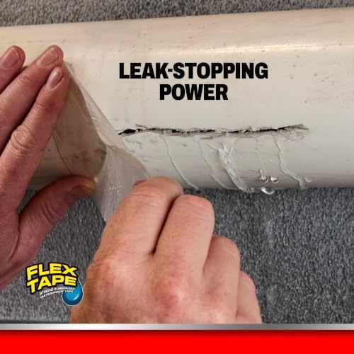 Flex Tape Strong Rubberized Waterproof Tape, Clear, 4 in x 5 ft, 1-Pack - Image 3