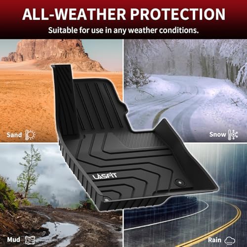 LASFIT Floor Mats Fit for Mazda CX5 2017-2025 TPE 1st & 2nd Row Liners - Image 6