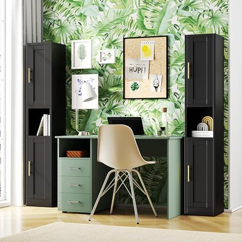 12 inch Wide Pantry Cabinet with Adjustable Shelves, Narrow Storage Cabinet - Image 4