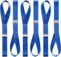 AUGO Heavy Duty Soft Loops –Pack of 6-1.5” x 17” Tie Down Anchor Straps for Use w/Ratchet Strap Hooks – 3000Lb Load Capacity & 10,000Lb Break Strength – Great for Motorcycle, Bike, Roof Rack, Etc. by AUGO
