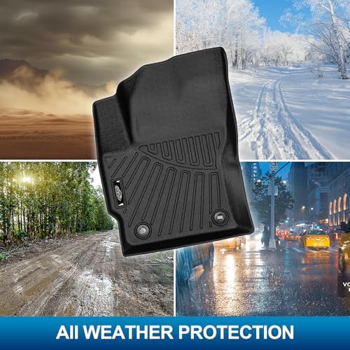 Peleus Floor Mats for Toyota Corolla Cross 2022-2025 2026 Fuel FWD & Hybrid AWD(Not for Fuel AWD) Floor mats,TPE All Weather Protection 2 Rows Cargo Liner for Toyota Corolla Cross - Image 5