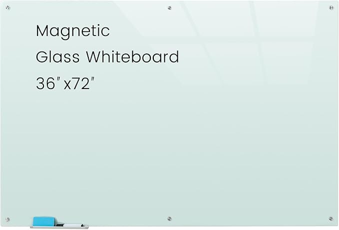Glass Magnetic White Board by Gooderboard