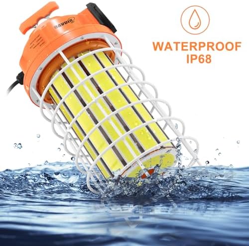 RIUVAO 150w Led Temporary Work Light, Super Bright 27250LM Construction Light Daylight White High Bay,with Hook Portable Link-able Durable LED Job Site Lighting for Indoor and Outdoor Area Lighting - Image 3