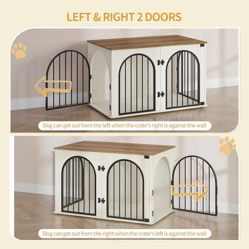 Hzuaneri 39.4'' Dog Crate Furniture,Dog Kennel Indoor for Medium/Large Dogs - Image 5