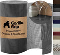 GORILLA GRIP powerGRIP Drawer Shelf and Cabinet Liner, 12"x20', Charcoal by GorillaGrip