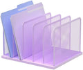 Kuntine.B 5-Section Upright Desk File Organizer Purple 1 Pack by KuntineB
