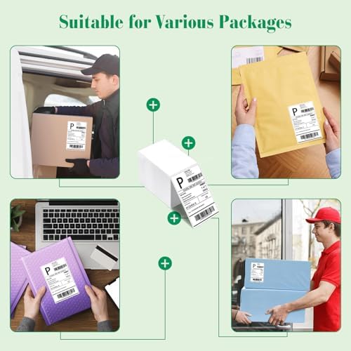 METRONIC Shipping Labels 4x6 500 PCS Fanfold Direct Thermal Labels - Image 6