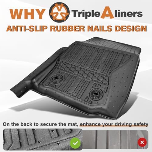 TripleAliners Floor Mats for Tacoma 2024-2026 Double Cab, Manual Trans, Gas - Image 5