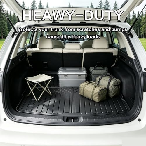 Joruoo-All Weather Cargo Liner for 2024-2026 Chevy Equinox EV (Not Fit Gasoline), Custom Fit Automotive Car Trunk Mat Accessories, Black - Image 4
