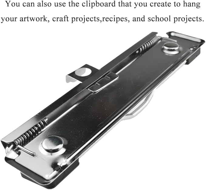 HAHIYO 4.72 Inches Silver Metal Clipboard Clips - Image 5
