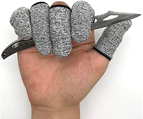 12 PCS Cut Resistant Finger Cots Protector Finger Sleeve Protectors Reusable Finger Guards Finger Covers Protection Cots for Kitchen,Work, Sculpture, Anti-Slip, Reusable,Gloves Life Extender - Image 3
