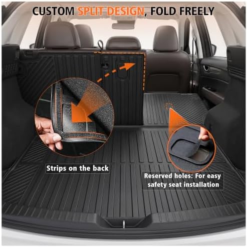 Floor Mats Cargo Liner with Backrest Mat for Mazda CX-5 2017-2025 - Image 4