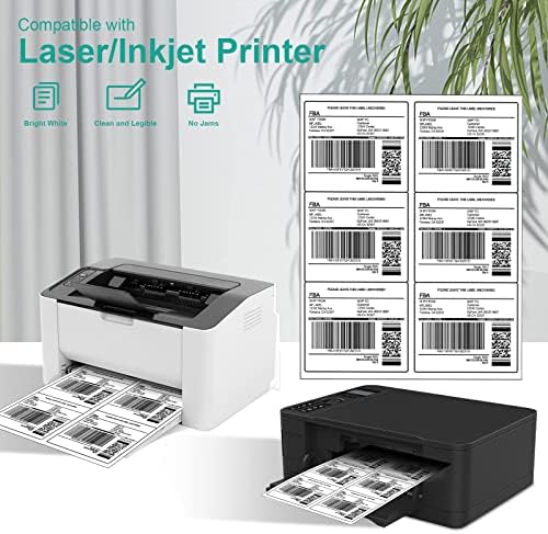 MFLABEL Shipping Labels for Laser & Inkjet Printer 3-1/3" x 4" （6-up） 3000 Sheets - Image 6
