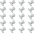 HAHIYO 1.25inch White Bulldog Clips Metal File Hinge Binder Clips Clamps Save by HAHIYO