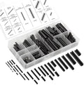Neiko 50412A Roll Pin Assortment Set with Storage Case | 315 Pieces | SAE | Slotted Spring Steel | Black Dowel Tension Roll Pin by NeikoTools