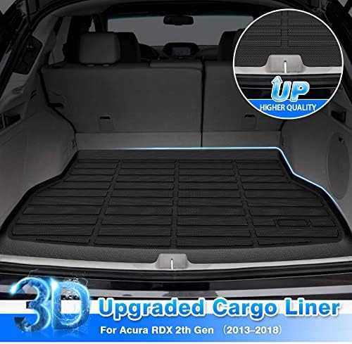 Cartist Custom Fit for Cargo Liner Acura RDX 2013-2018 All Weather Rear Trunk Mat TPE Waterproof Carpet Protection - Image 2