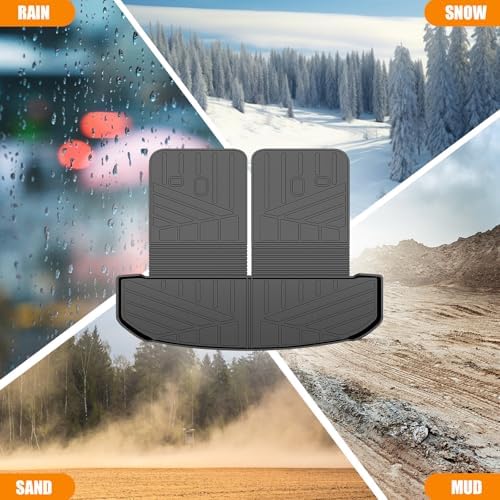 Cargo Mat Compatible with 2021-2025 Kia Sorento Cargo Liner Backrest Liner Seatback Protector for 2024 Kia Sorento Accessories(21-25 Sorento) - Image 7