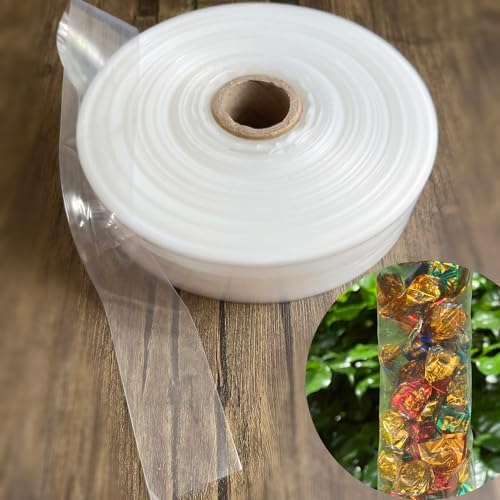 Flat Poly Tubing Roll 1.6 inches×820 Feet 2mil Food Grade LDPE Resin for Custom Length Packaging by CarbonFiberManufacturer