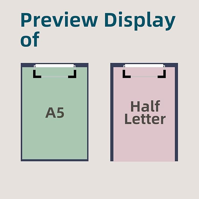 Small Clipboards 6" X 9" Mini Clipboards 4-Pack Portable Clipboards A5 Size - Image 7