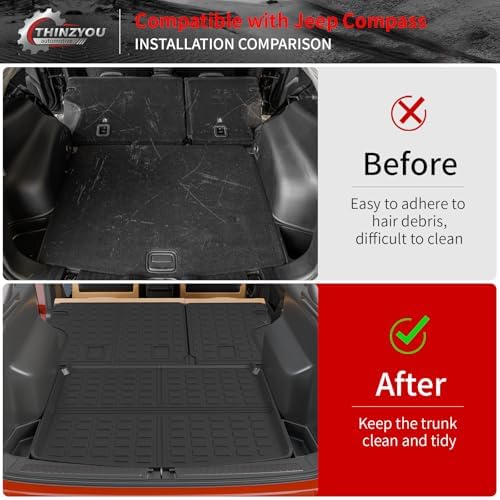 Cargo Mat & Backrest Mats for 2017-2025 2026 Jeep Compass - Image 2