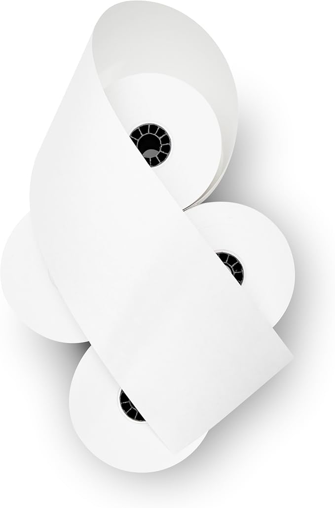 3" x 165' 1-Ply Bond Receipt Paper POS Cash Register Point of Service Printer - Image 3