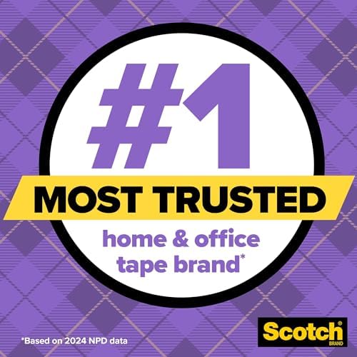 Scotch Gift Wrap Tape, Invisible, 3/4 in. x 600 in., 2 Tape Rolls with Dispensers - Image 3