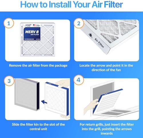 Filter King 29.5x29.5x1 Air Filter MERV 8, AC Furnace Filters (3-Pack) - Image 3