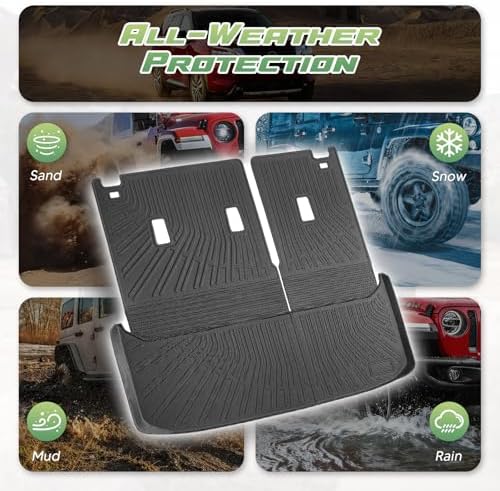 Cartist Cargo Mat & Backrest Mat Fits for Nissan Pathfinder 2022 2023 2024 2025 2026(7/8 Seats) All Weather TPE Trunk mat for Pathfinder Car Accessories for Pathfinder 2022-2026 - Image 6