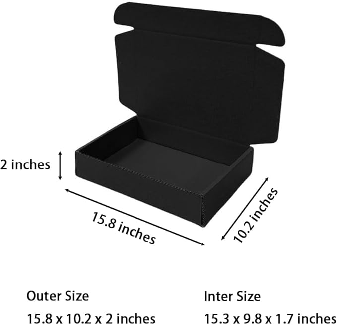 20 Pcs 15.8 x 10.2 x 2 inches Shipping Boxes - Image 2