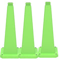 BESEA 3 Pack 28" Bright Green Traffic Safety Cones by BeSea