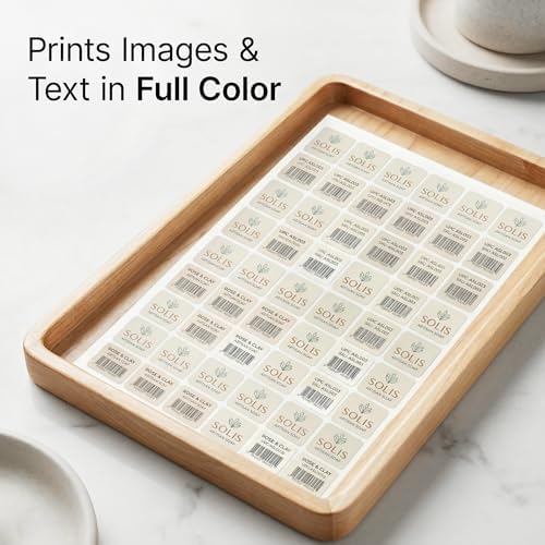 1" X 1" Matte White Printable Labels (30 Sheets, 1890 Stickers) - Image 4