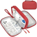 FYY Electronic Organizer, Travel Tech Pouch Bag, Medium, Red by FYY