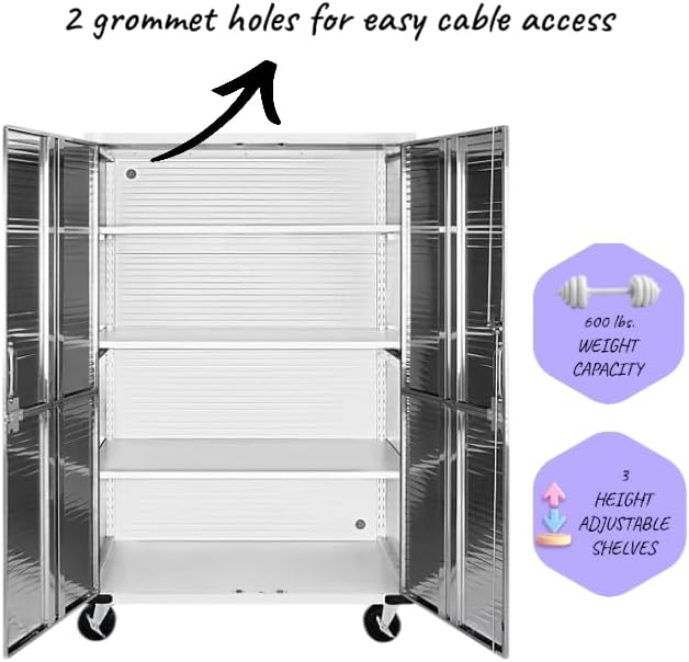 Heavy Duty Storage Solid Stainless Steel Cabinet - Image 4