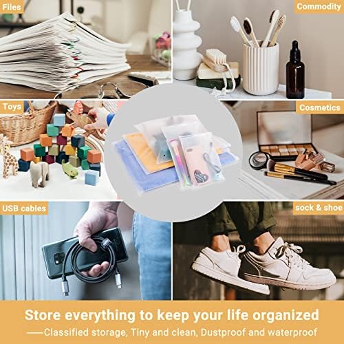 Clothes Packaging Bags for Shipping, 100 Count 11x15 inch Frosted Zipper Plastic Bags for Clothing, Thick Plastic Bag for Packaging T-Shirt, Shirt, Document, 3 Mil, with Vent Holes Storage Bag - Image 6